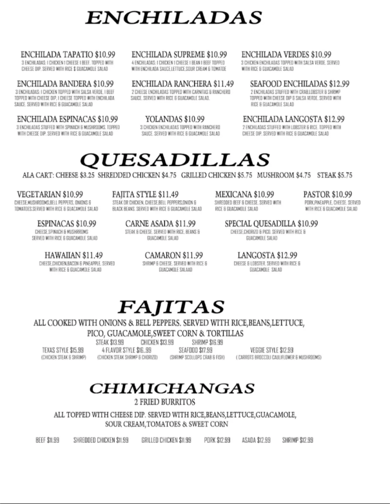 Chimichanga’s Mexican Restaurant